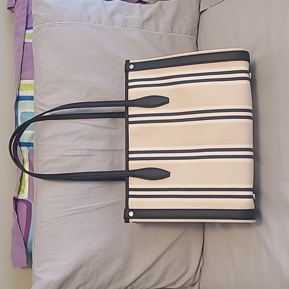 Kate Spade Market Striped Canvas Medium Tote - Picture 5 of 10